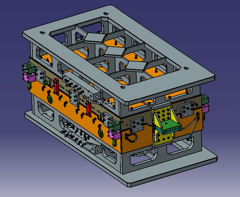 3D mold structure for a PDCPD part